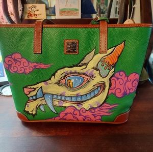 Dooney and bourke purse with art